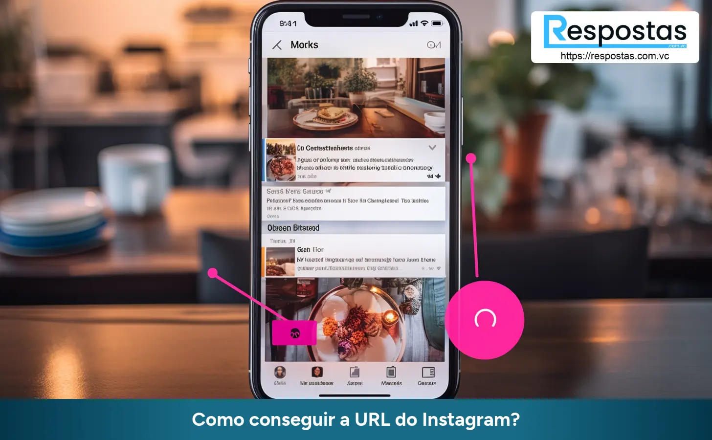 Como conseguir a URL do Instagram?