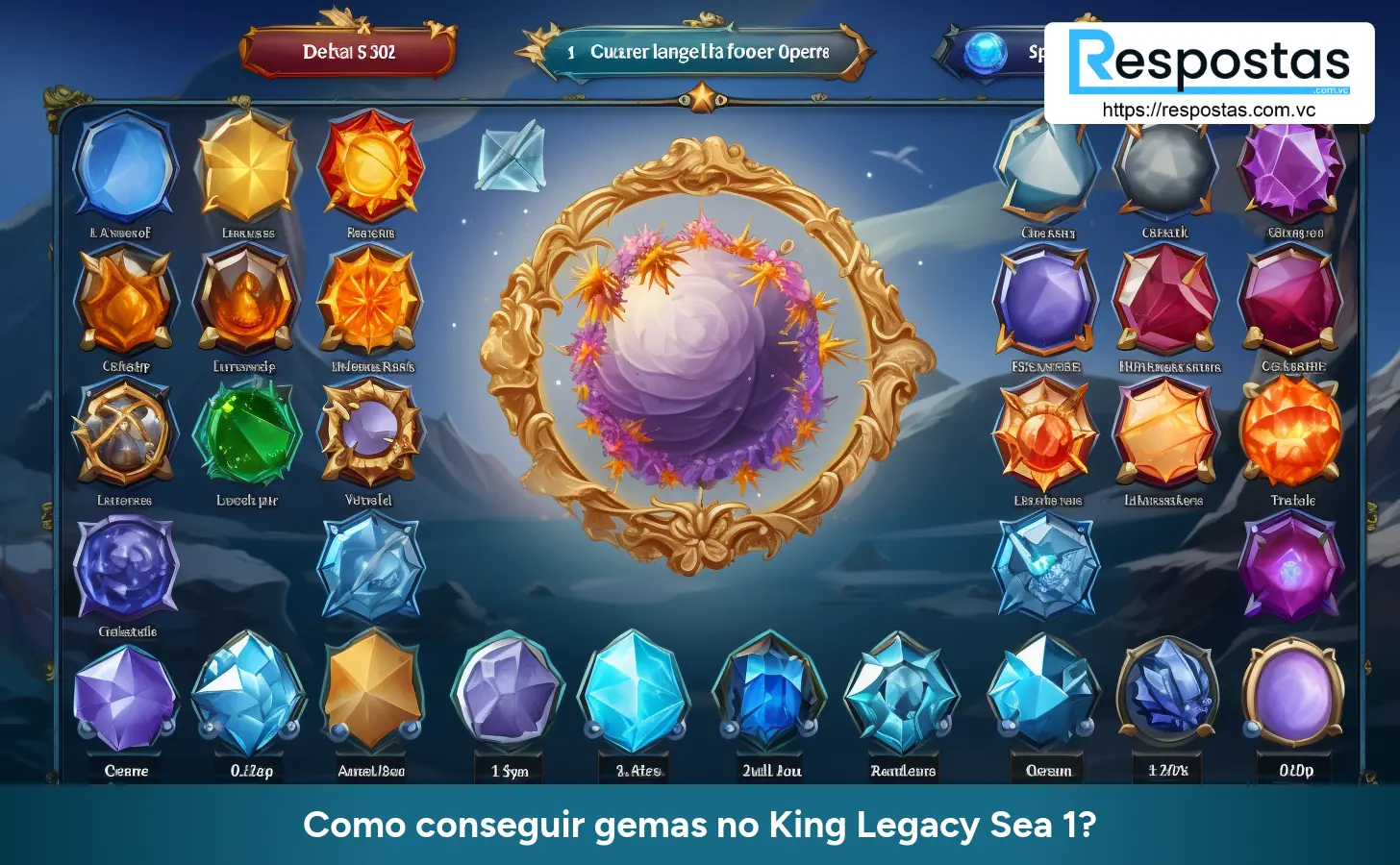 Como conseguir gemas no King Legacy Sea 1?