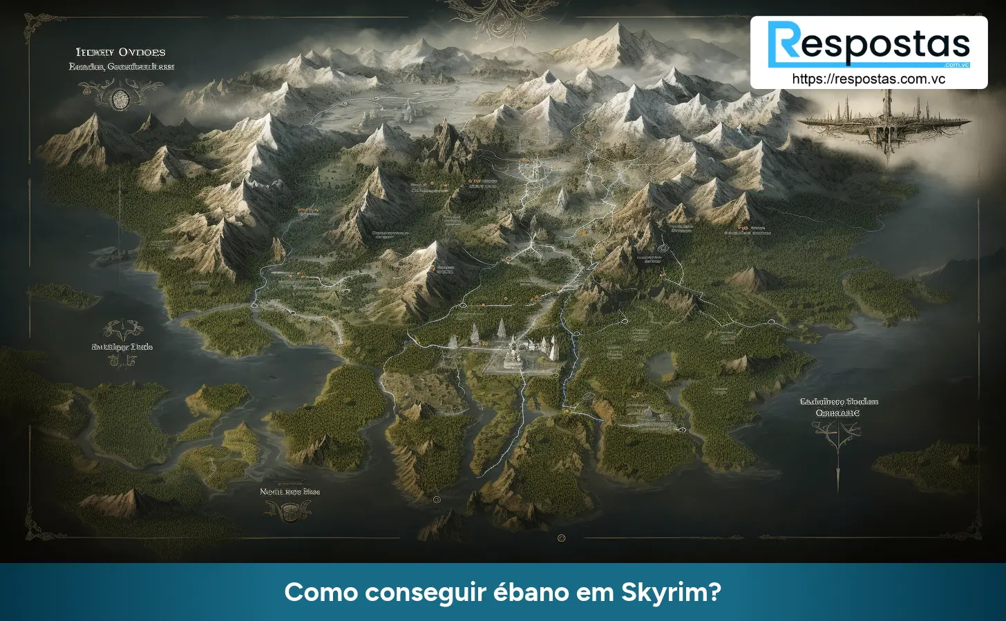 Como conseguir ébano em Skyrim?