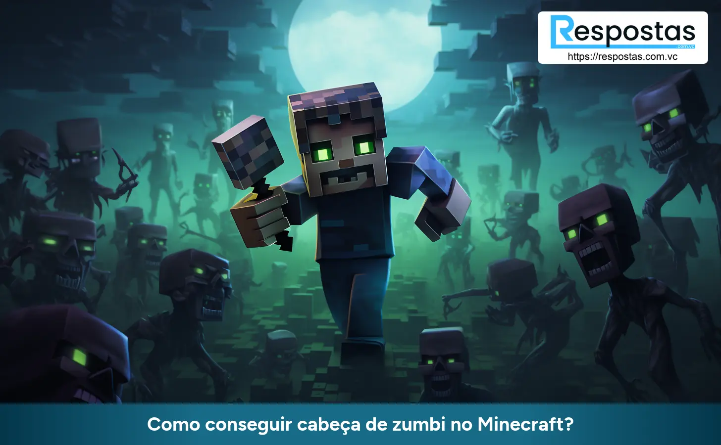 Como conseguir cabeça de zumbi no Minecraft?