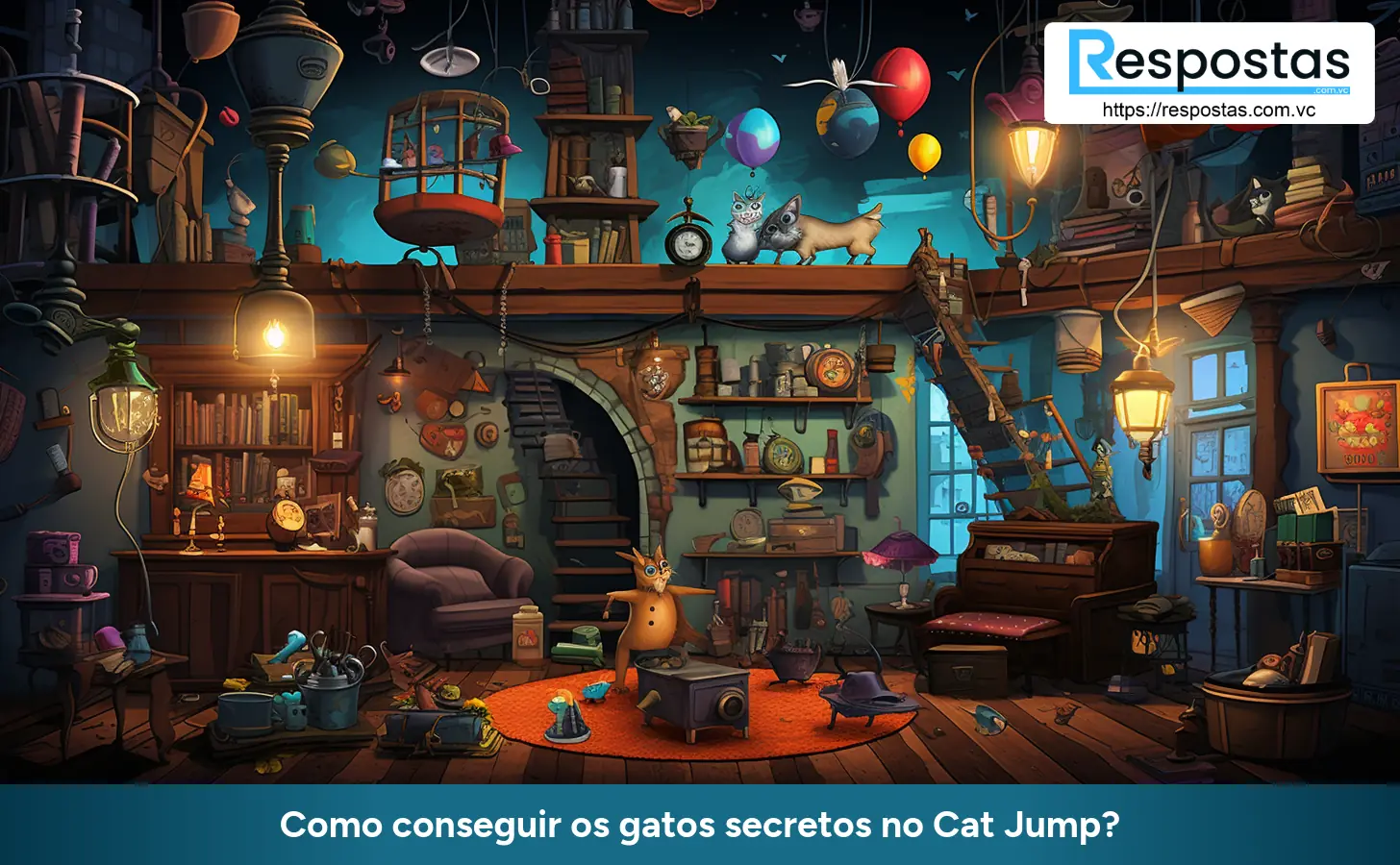 Como conseguir os gatos secretos no Cat Jump?
