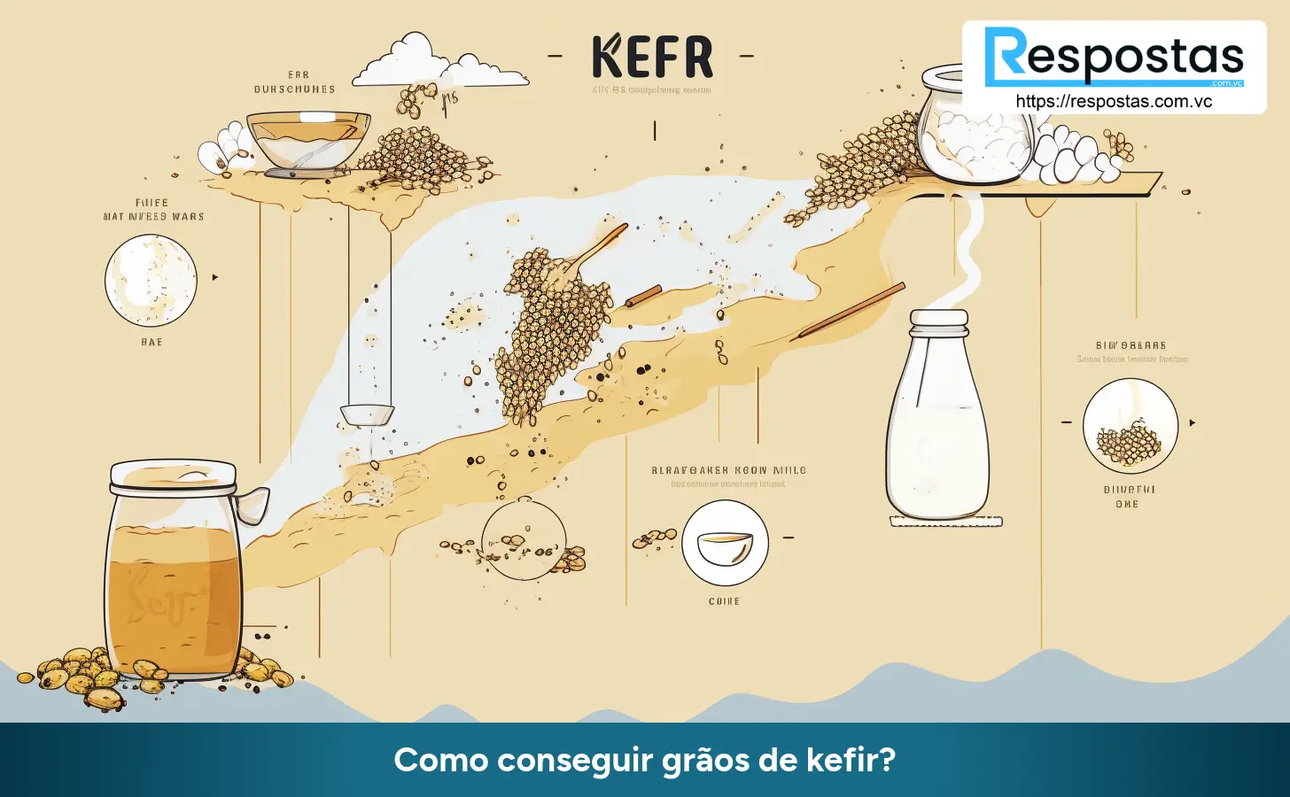 Como conseguir grãos de kefir?
