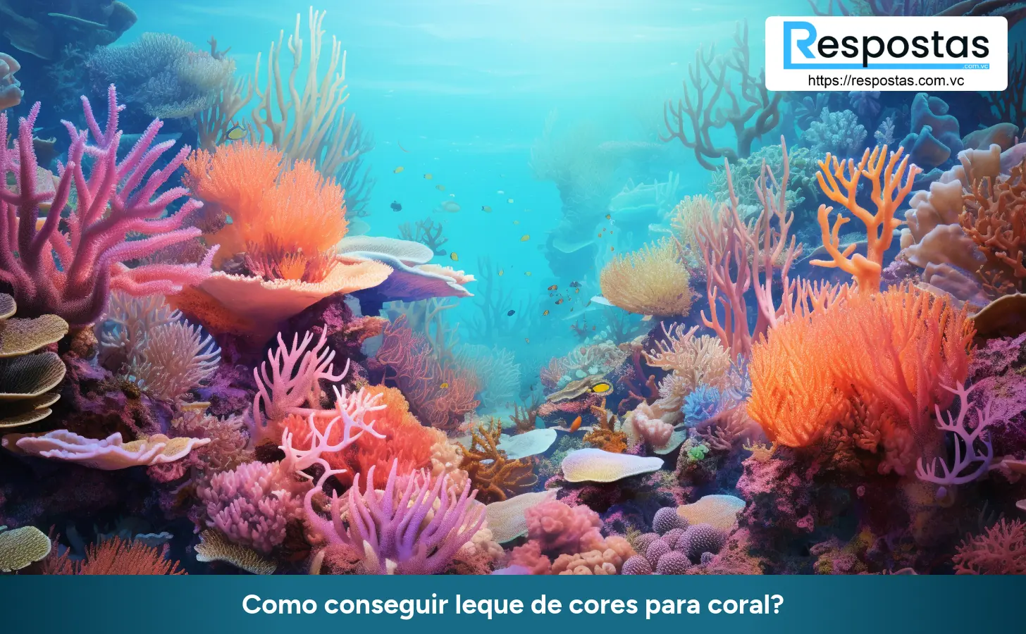 Como conseguir leque de cores para coral?