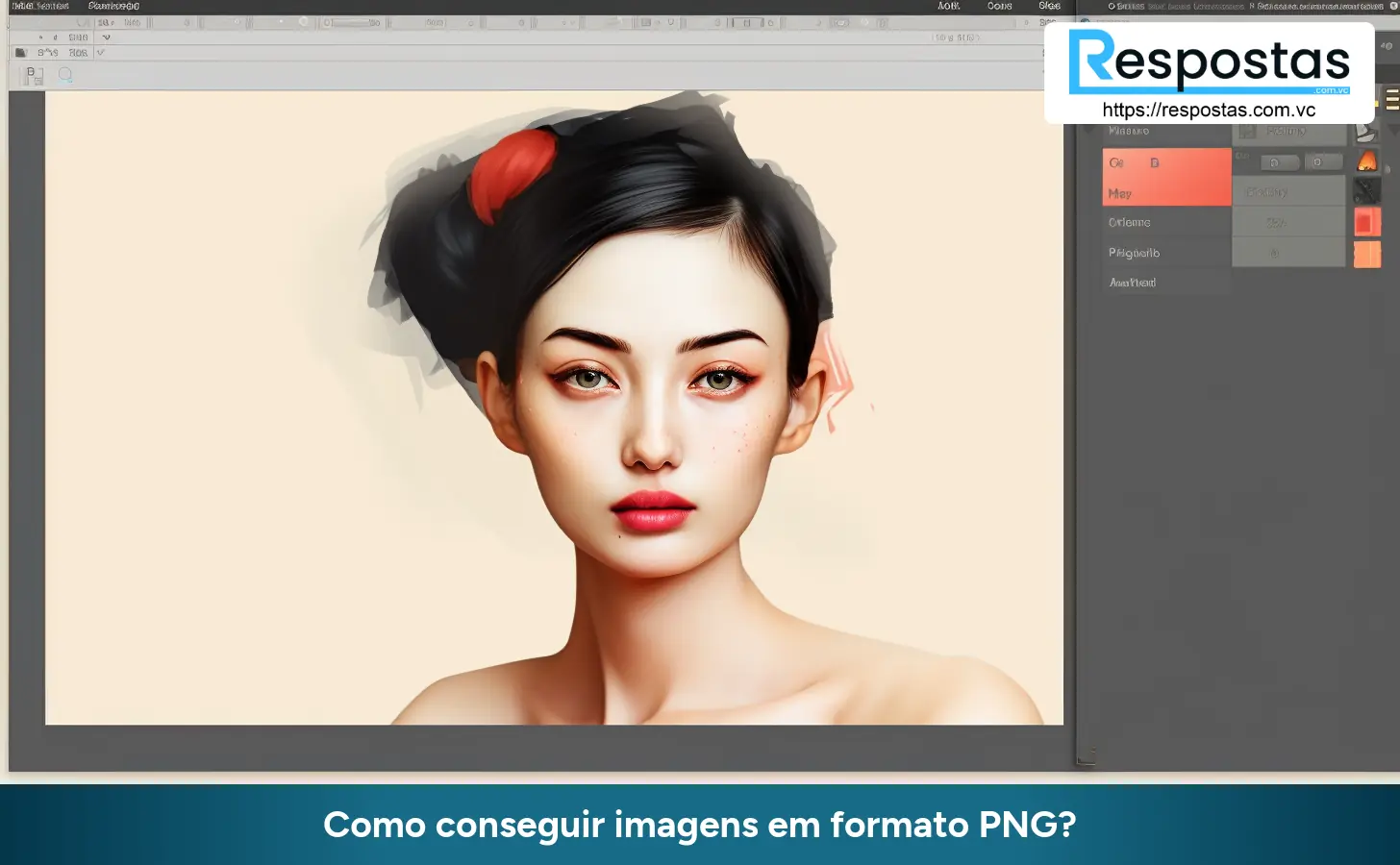 Como conseguir imagens em formato PNG?