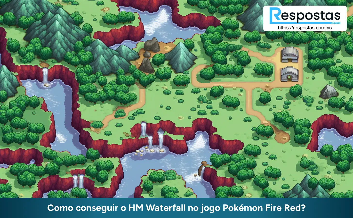 Como conseguir o HM Waterfall no jogo Pokémon Fire Red?