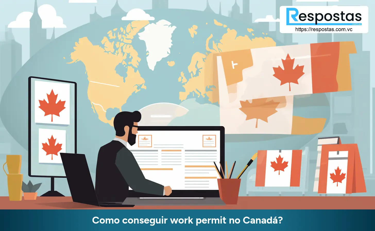 Como conseguir work permit no Canadá?