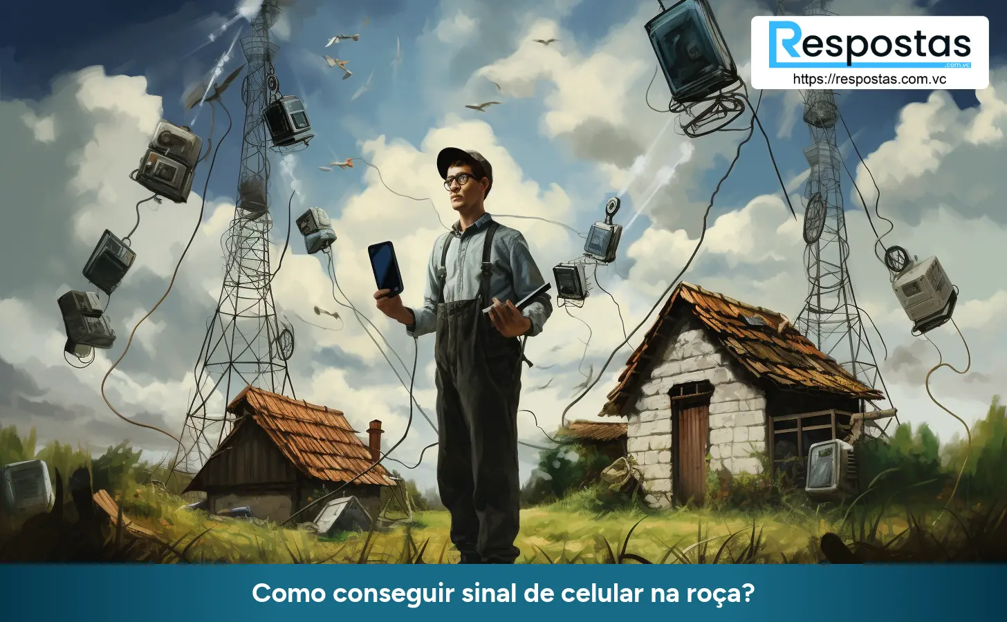 Como conseguir sinal de celular na roça?