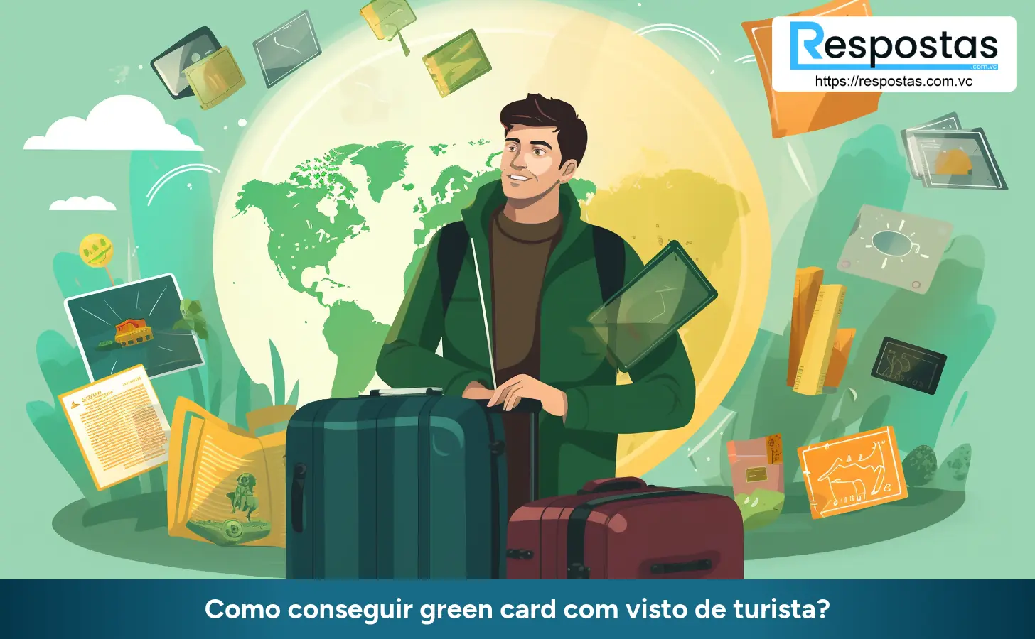 Como conseguir green card com visto de turista?