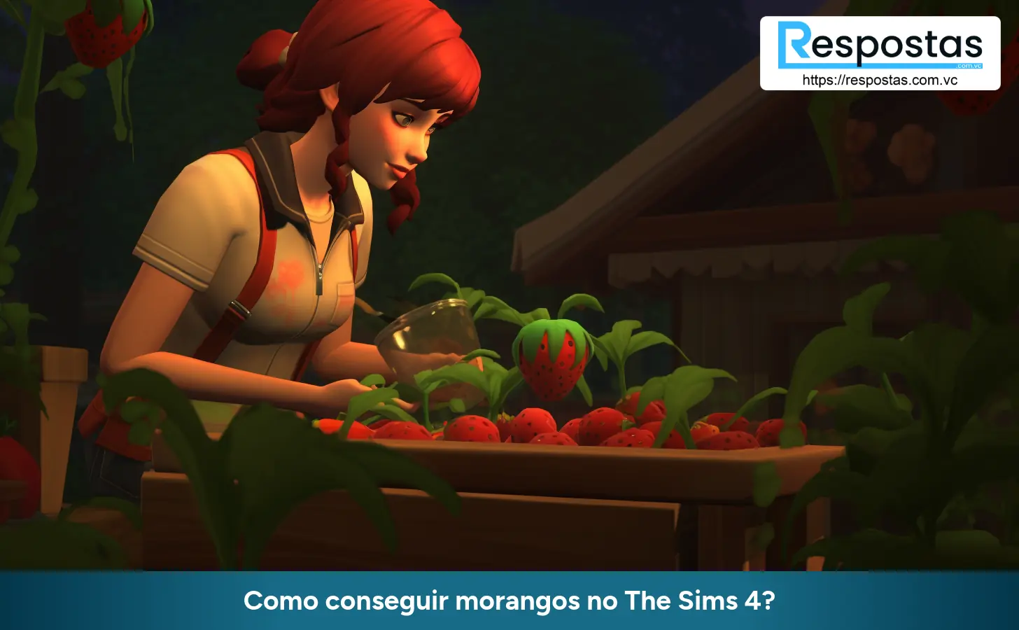 Como conseguir morangos no The Sims 4?