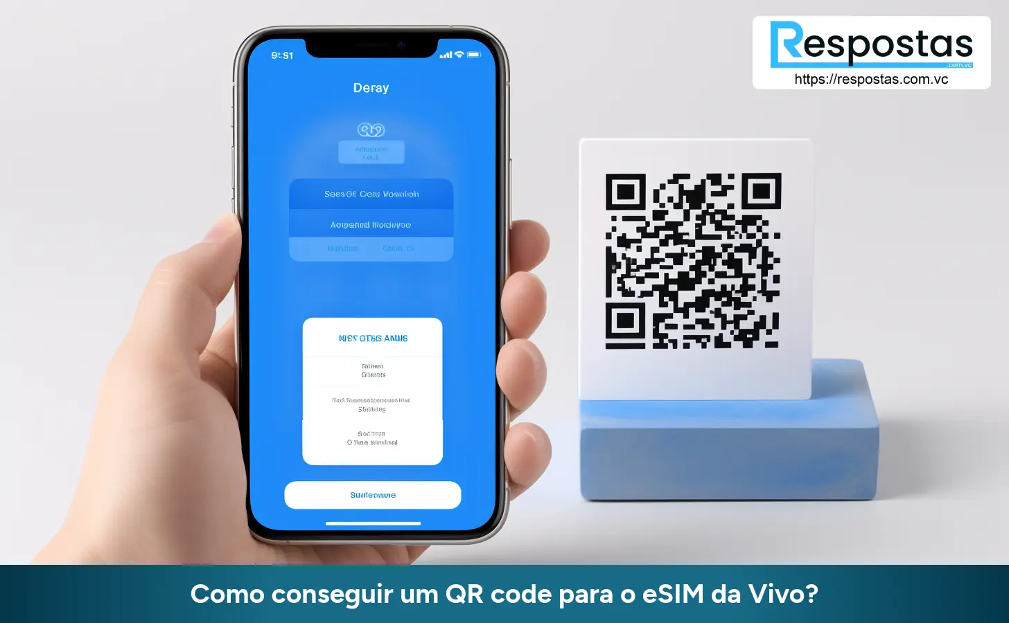 Como conseguir um QR code para o eSIM da Vivo?